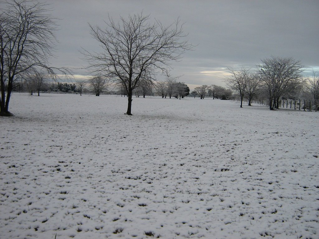 Parque Industrial con nieve by rubenpayela