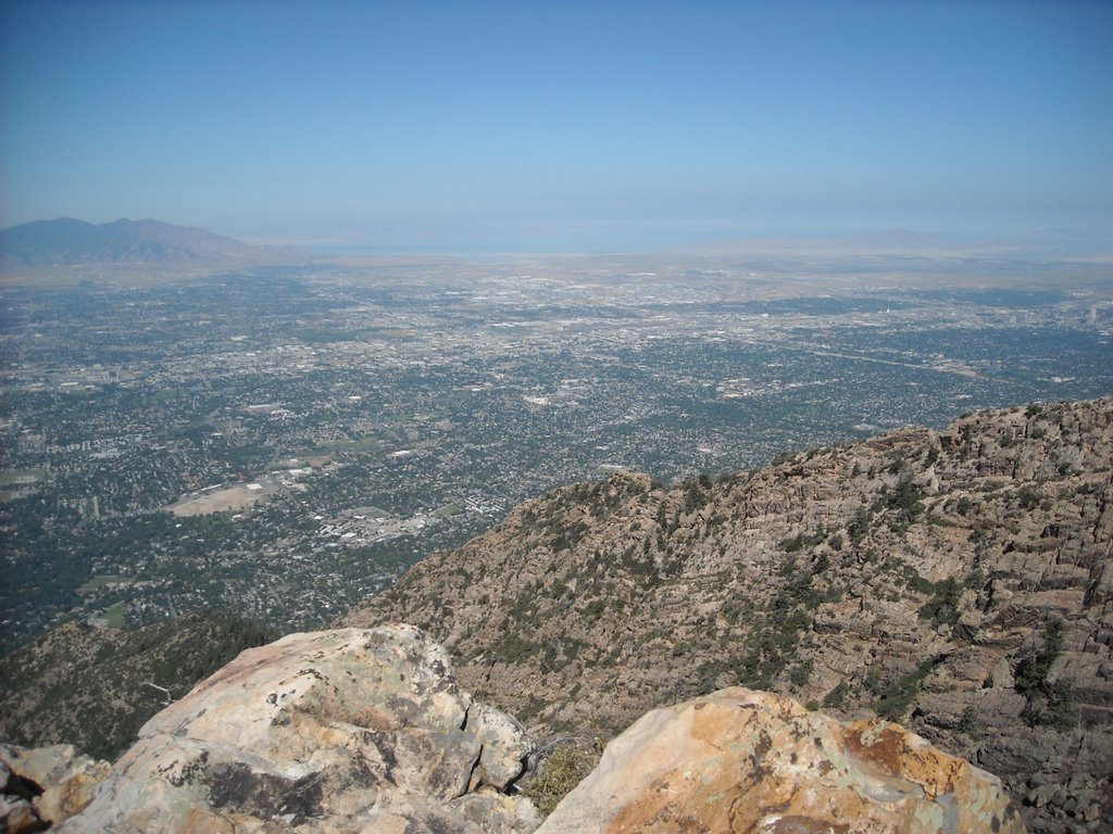 Great Salt Lake, from Mt Olympus by bradkman