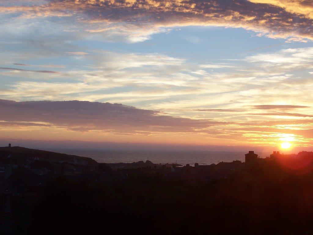 Sunset over Bude by Yvette