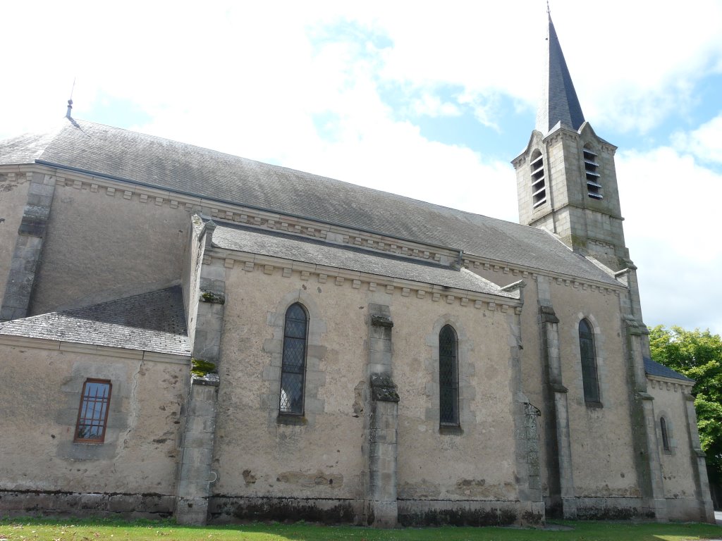 L'église de Urciers, Département Indre, France by David Jimmink