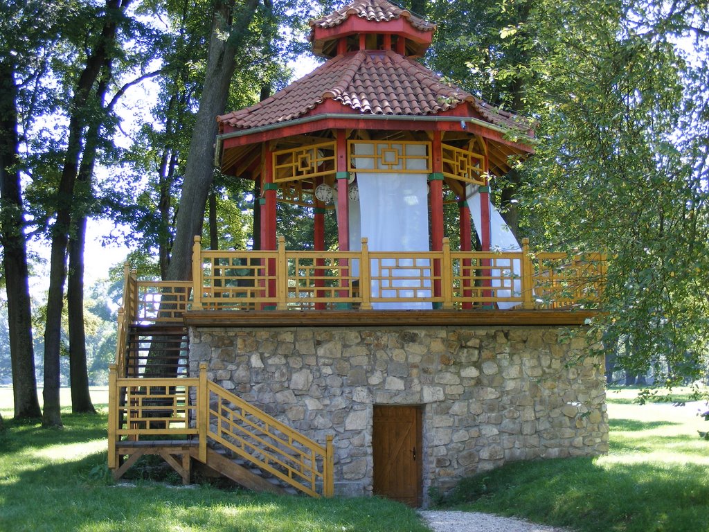 Wojanów-Dolnośląskie.Park przy Pałacu by Andrzej Brudziński