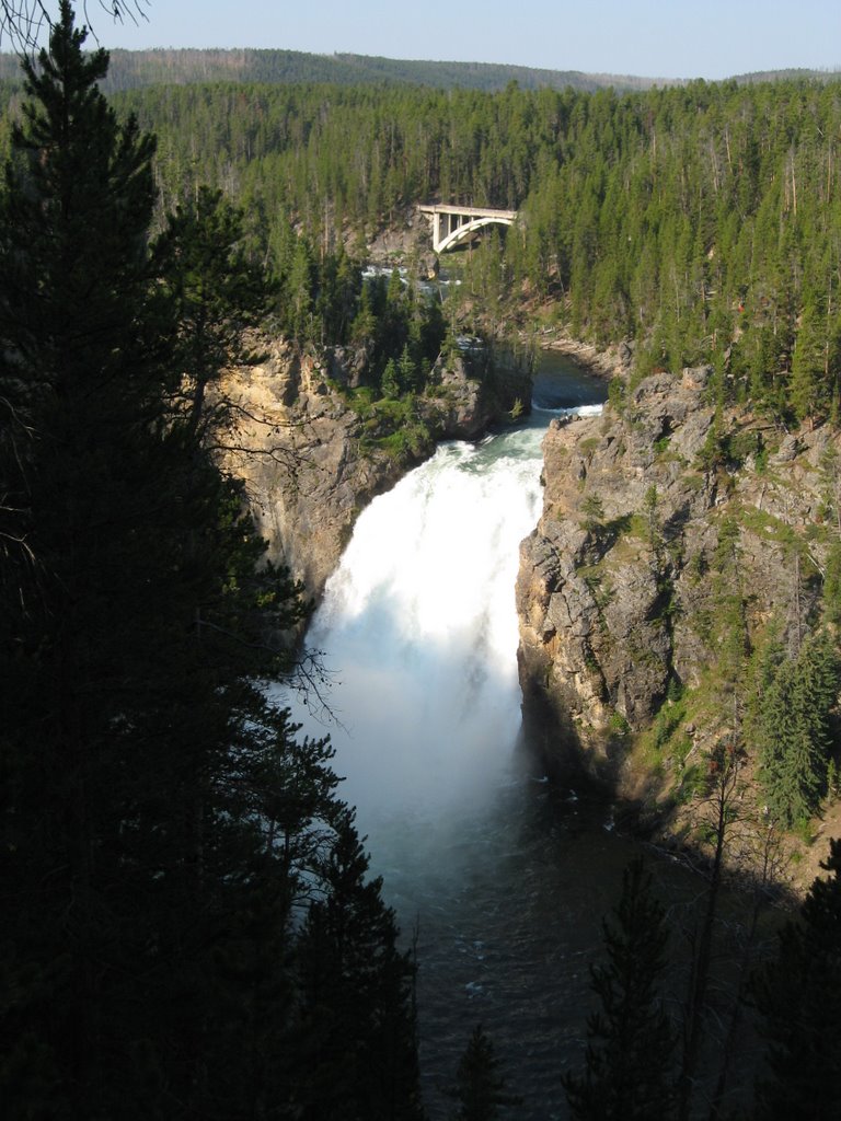 Yellowstone Upper Falls (109') from South Rim by Chris Sanfino