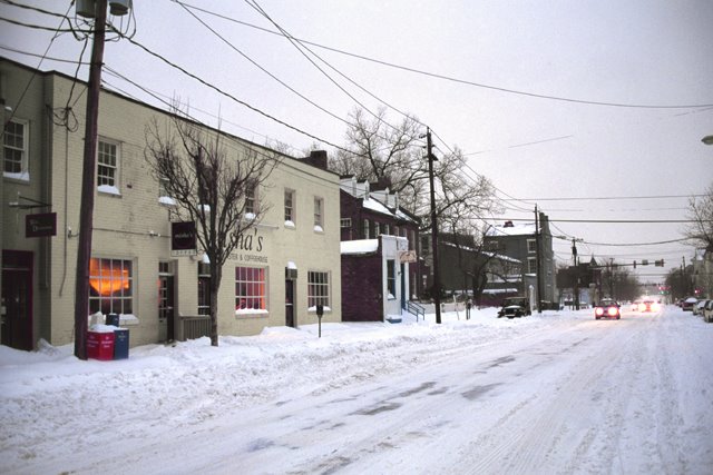 Misha's, Route 1, After a Blizzard by Joe Gattuso