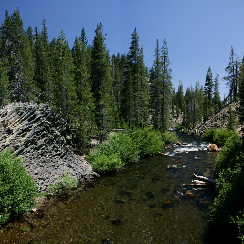 Middle Fork San Joaquin River (south view) - July 2009 by Karl Peterson