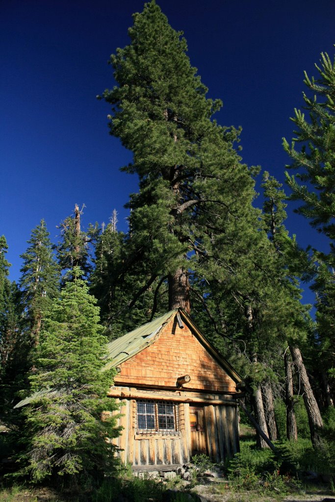 Abandoned cabin above Red's Meadow Bath House - July 2009 by Karl Peterson