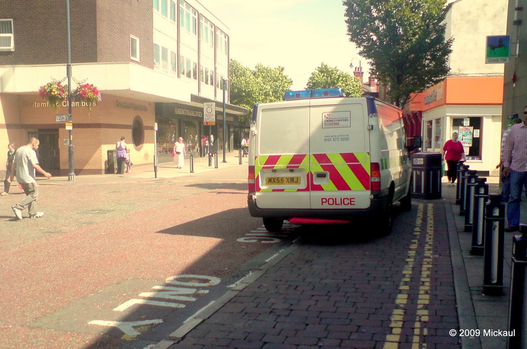 Police Van, Ashton Under Lyne, Lancashire, England. UK by mickaul