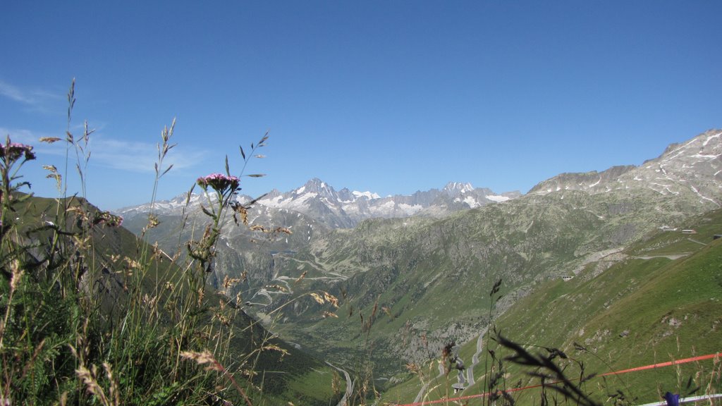 View from Furkapass to the Grimsel Pass by looser oswald