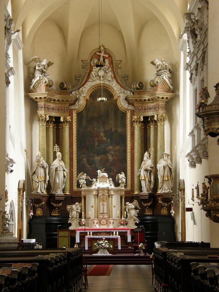 Interiér kostela Sv. Ducha, 2 (Interior of St. Spirit's Church), Opava, Czech Republic by MAPP HUDRANS