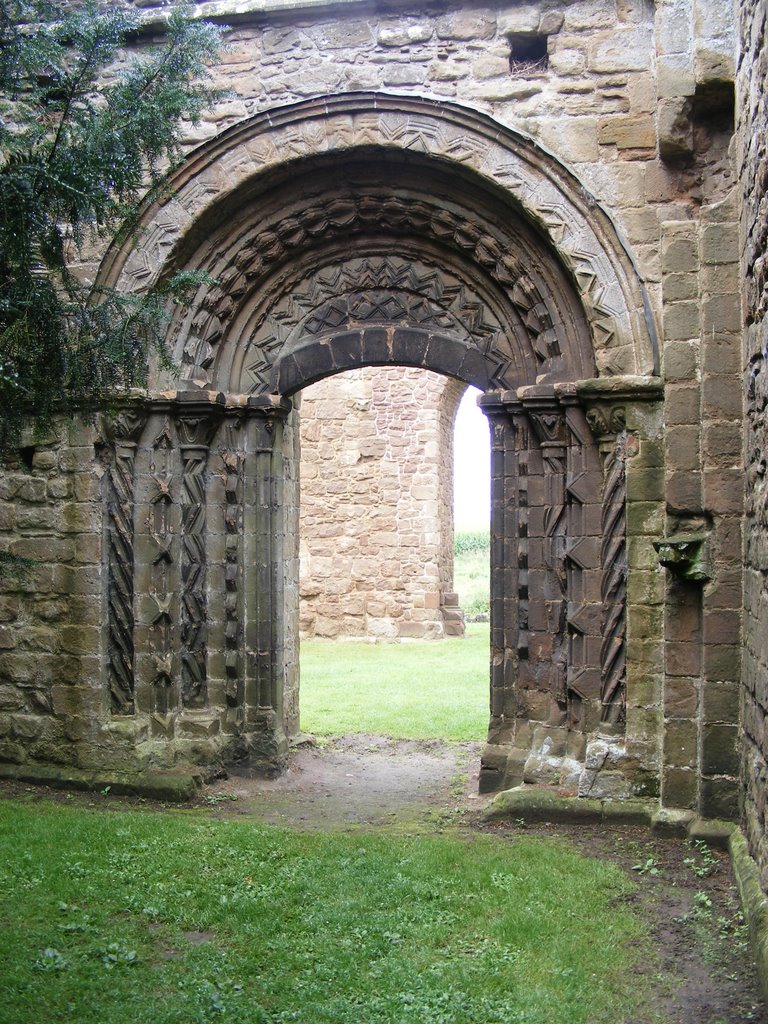 Lillishall Abbey Norman Doorway by Bob Hampshire