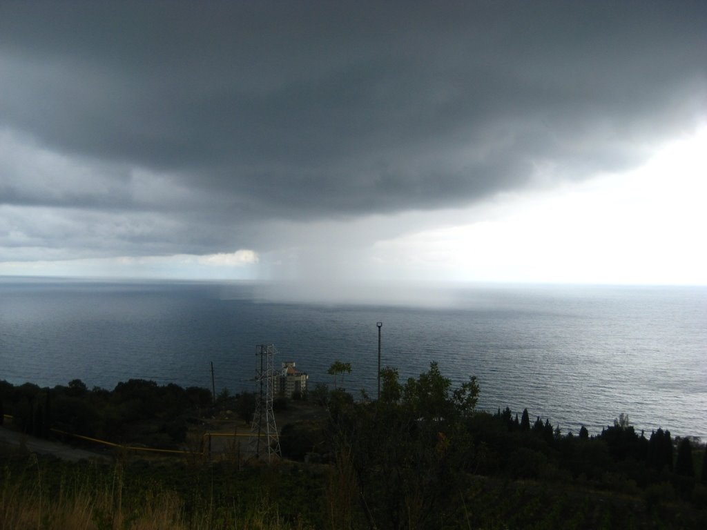 Rain in the Black Sea by Artyom_UA