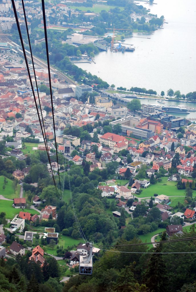 Bregenz - Blick von der Pfänderbahn by Gerhard Pilecky