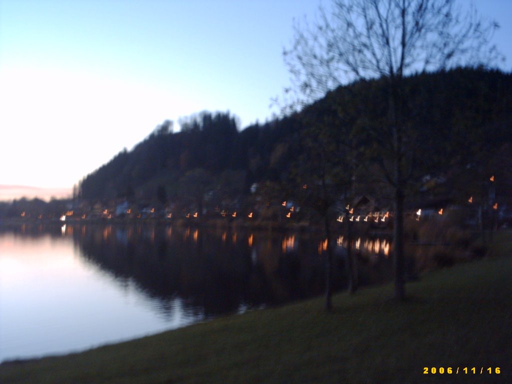 Abendstimmung am Hopfensee im Allgäu by Björn Wehling