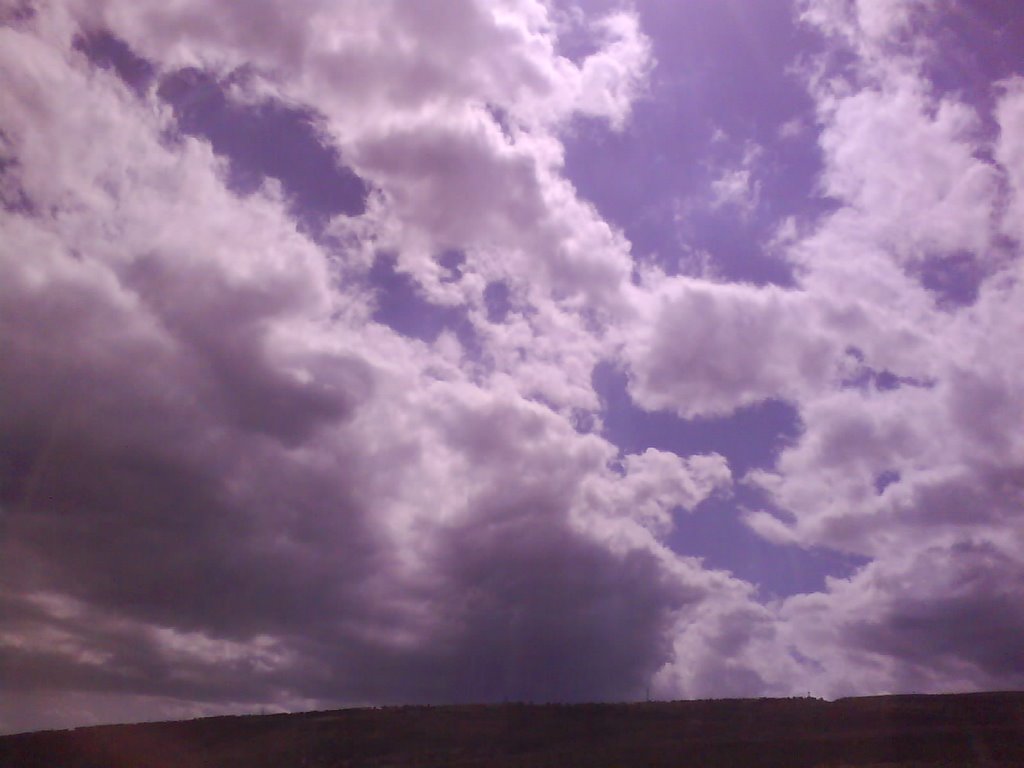 Sky above Village Digomi, Tbilisi, Georgia by gasviani