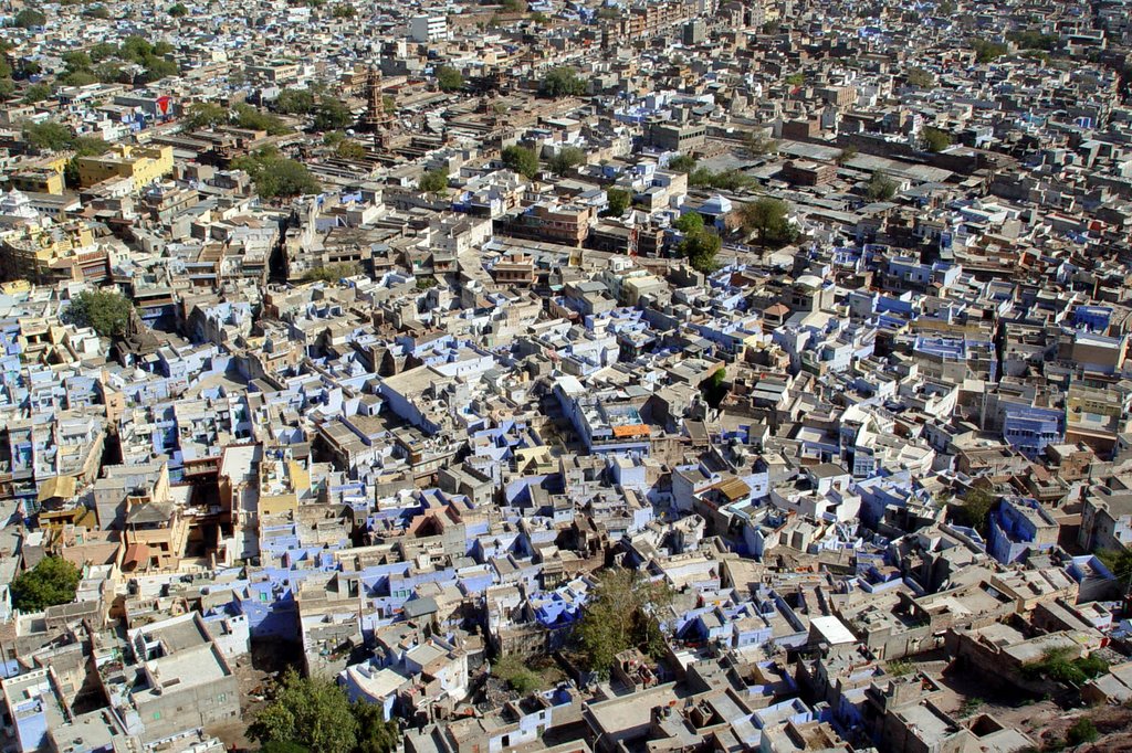 Jodhpur, blue city, view from fort by tomasz oldskul