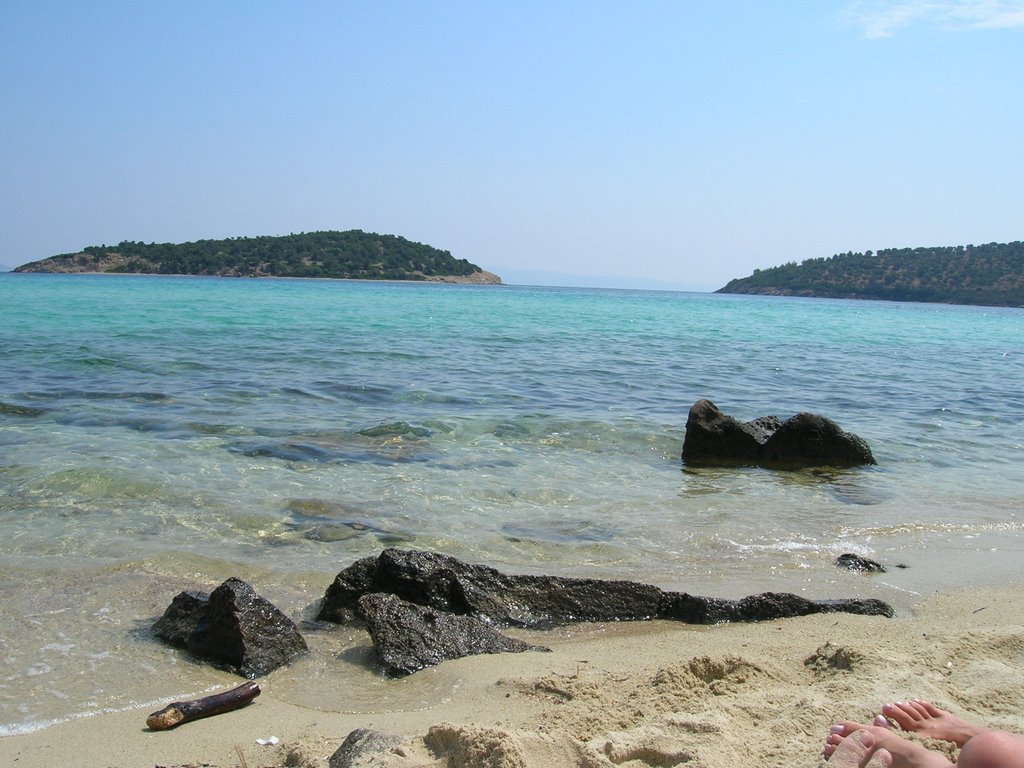 Send, Rocks, Sea, Island on Lagonisi Beach by Zoran GM67