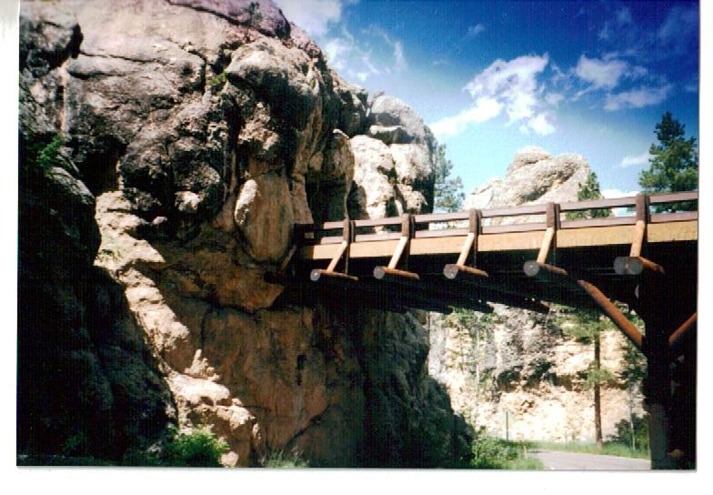 Pigtail Bridge and Tunnel, Iron Mountain Road, Custer Park, South Dakota by David Kanzeg