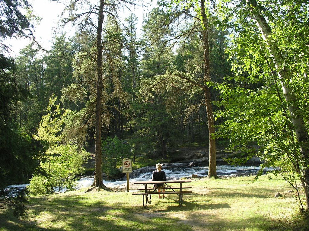 Picnic spot beside Rushing River by godposite