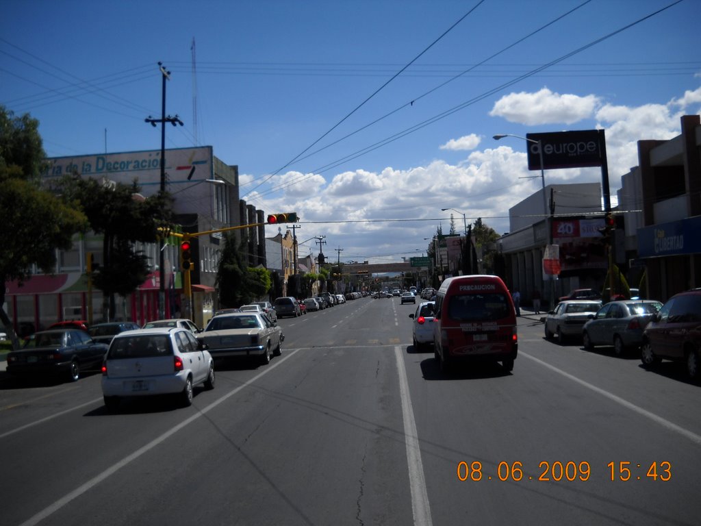 Benito Juarez avenue, Jose Maria Iglesias corner, view of North to South. * Avenida Benito Juarez, esquina Jose Maria Iglesias, vista de Norte a Sur. by Jose Antonio Zarazua…