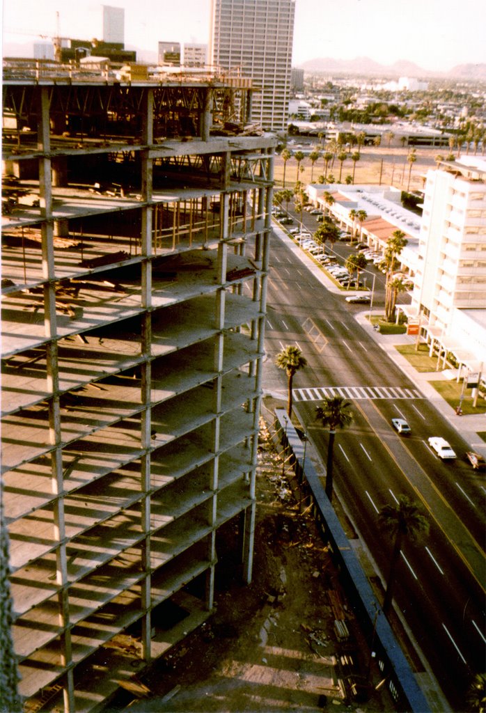 High-rise construction along Central Ave in the mid-80s by azphotons