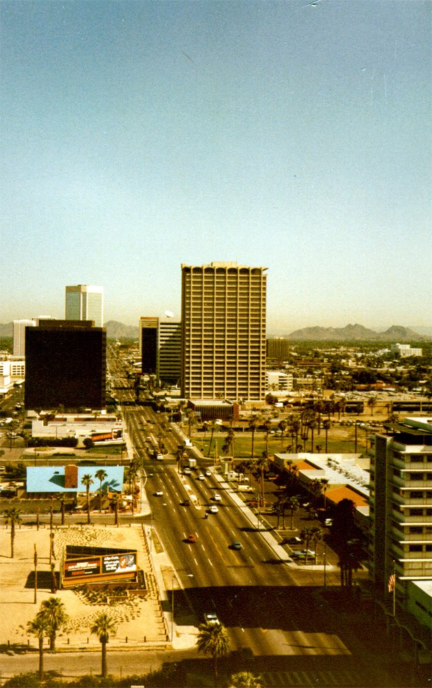 Looking north along Central at Thomas in the 80's by azphotons