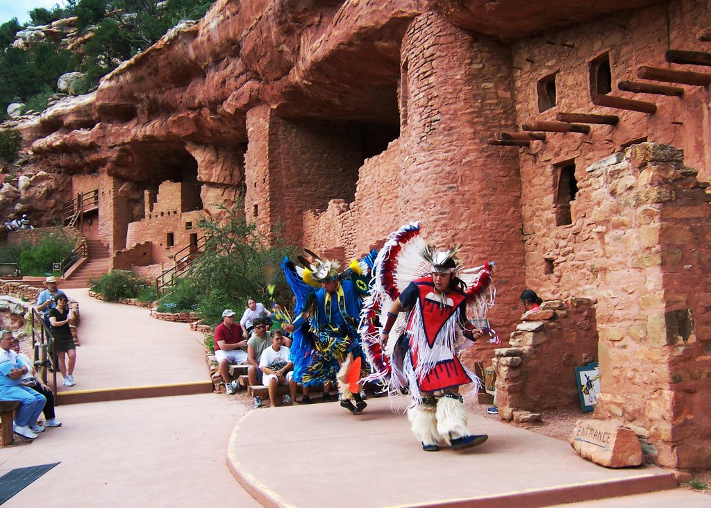 Indian Dancing at Manitou Cliff Dwellings by Ela229