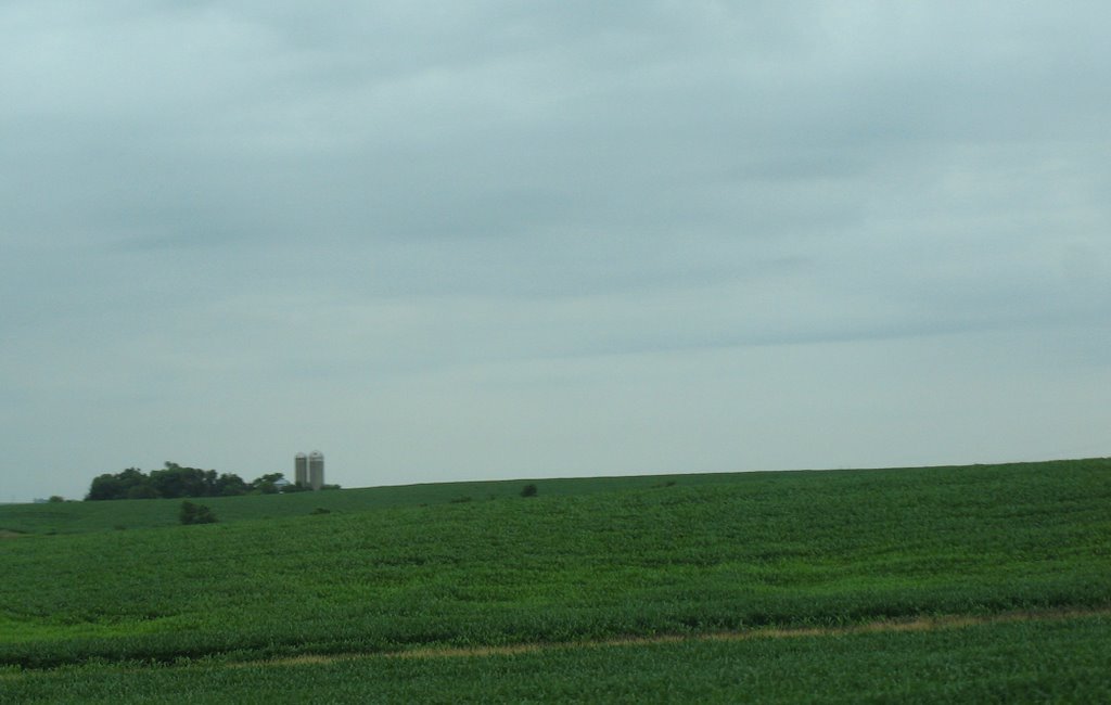 Far-off silos near Exit 64 by sacoo