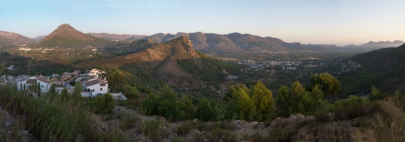 Panoramic of Marina Alta by nick sheldon