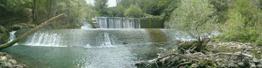 Waterfalls on Degurić dam by Boris Dimitrov