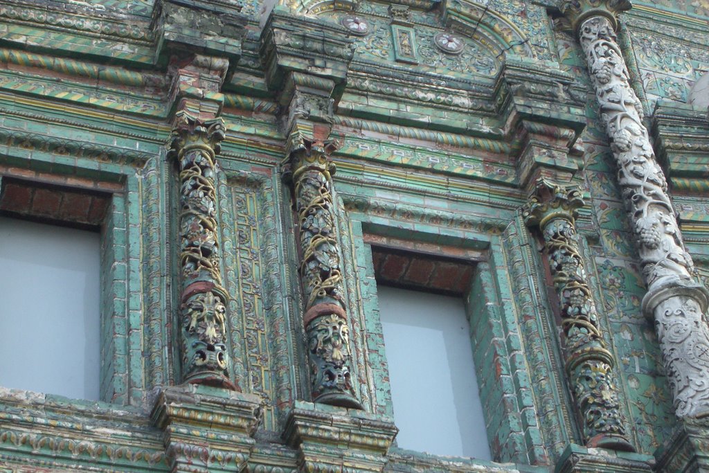 Moscow , Krutitskoe podvorie (town church). Detail of the tower room. by Olga I. Yakovenko