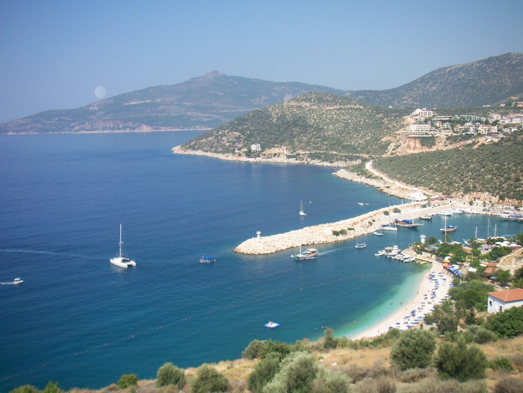 Kalkan Beach and Harbour by Graham Payne