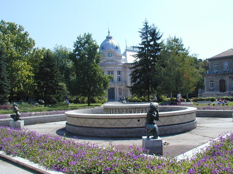 The library fountain by Sashoko