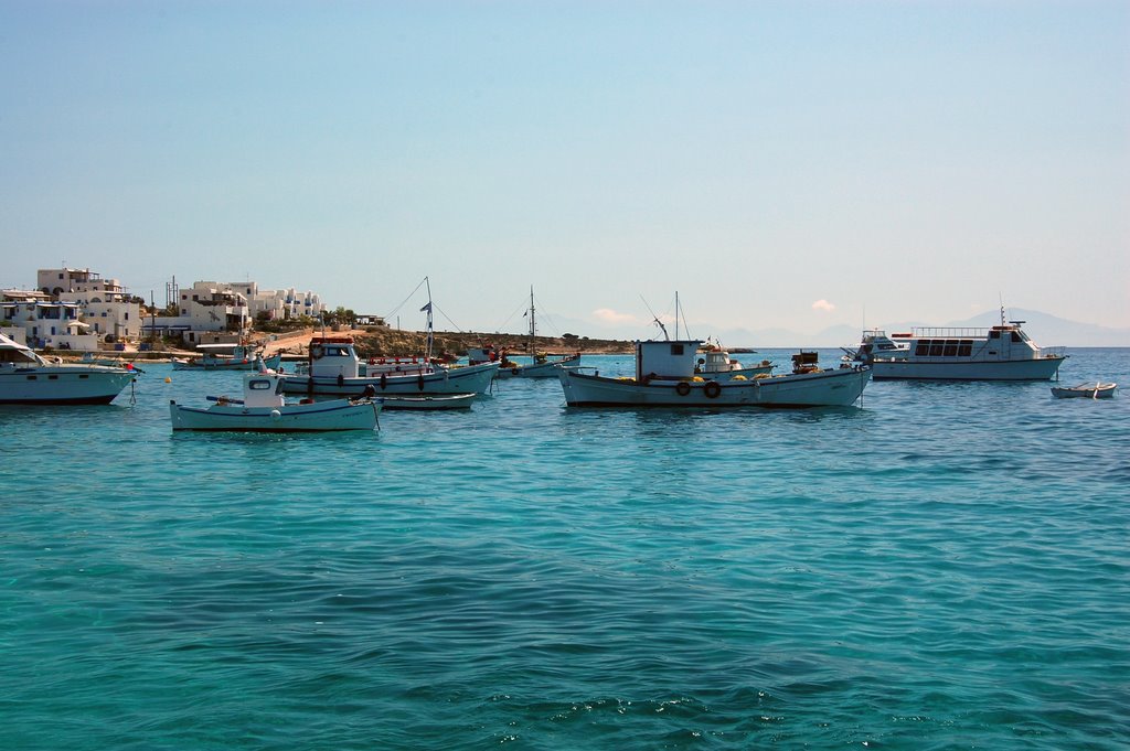 Fishing boats at the port (Koufonisia, Greece, 2009) by George Pavlides