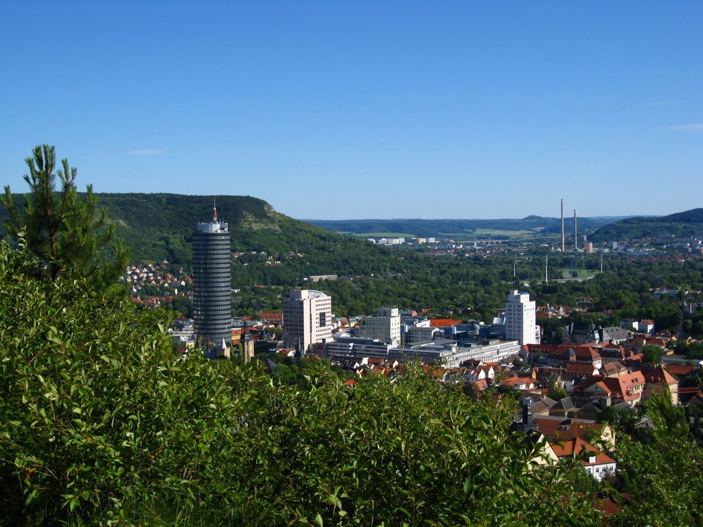 Blick vom Landgrafen über das Stadtzentrum Richtung Süden by p7lejo