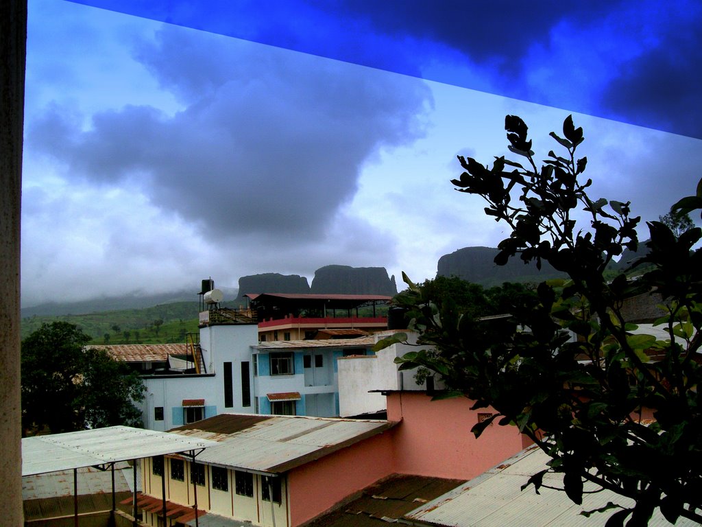 Rain Clouds over Trimbak Town by Hemant Shesh