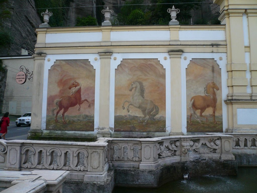 Salisburgo. Fontana dei cavalli by Egidio Moretton