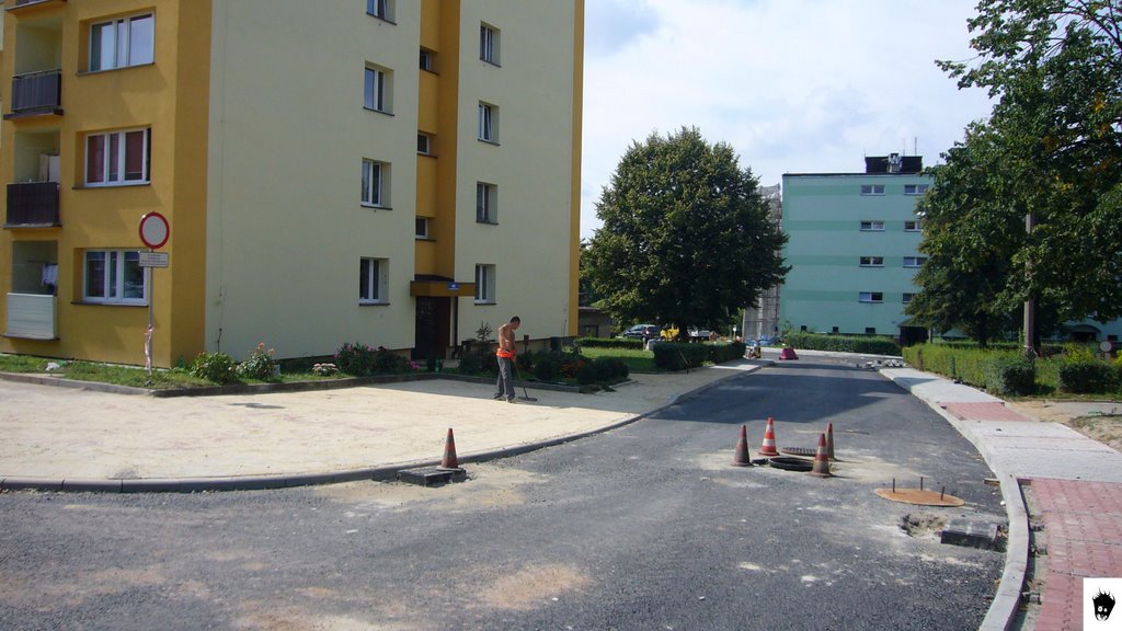 Remont ul. Kosmonautów (sierpień 2009). by Shadov Shadovv