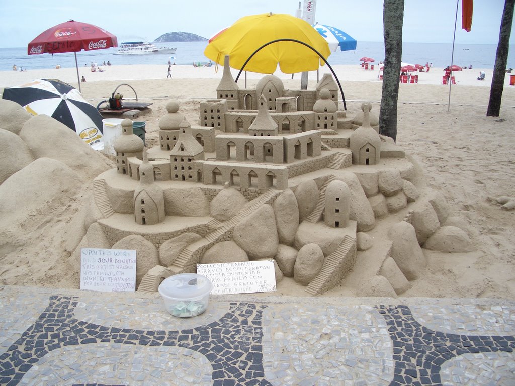 Sand sculptures Copacabana by heymrq