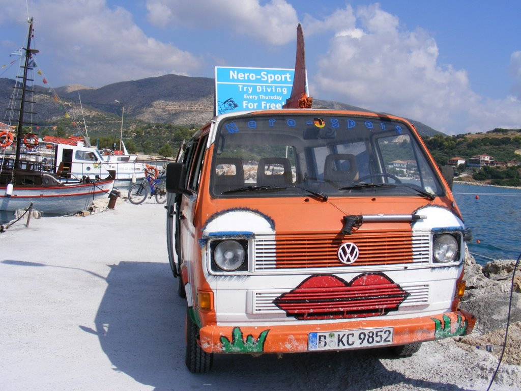 Car near Limni Keriou by Adam Vedral