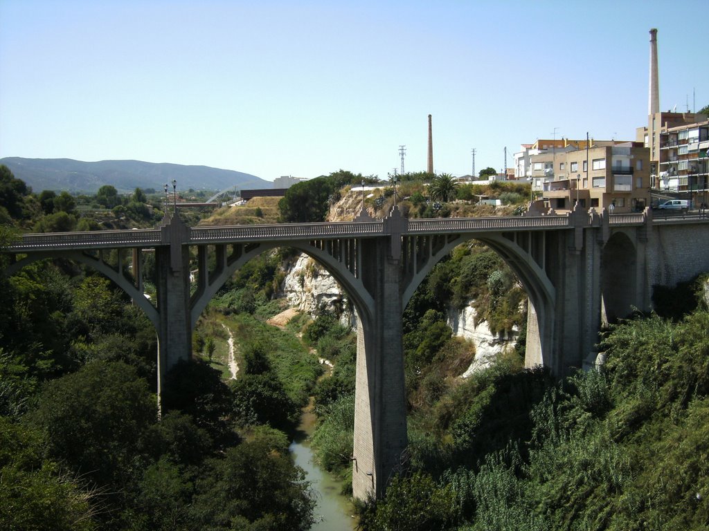 View of old bridge by alanskitson