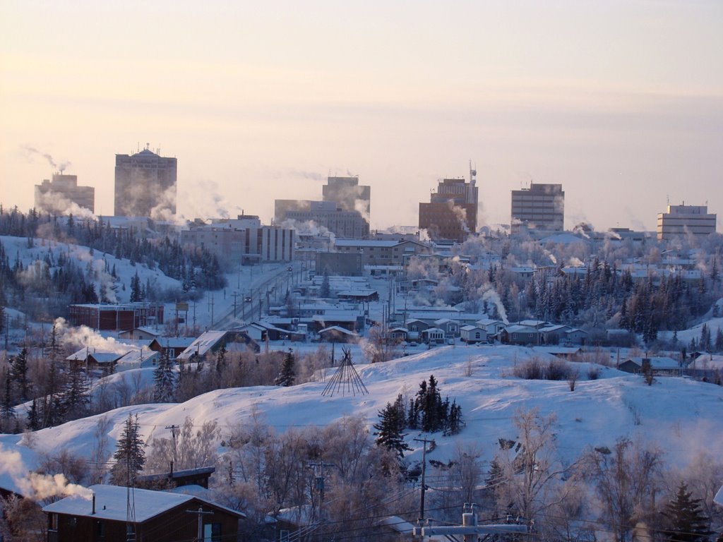 Yellowknife in winter by Jazz  Adkins