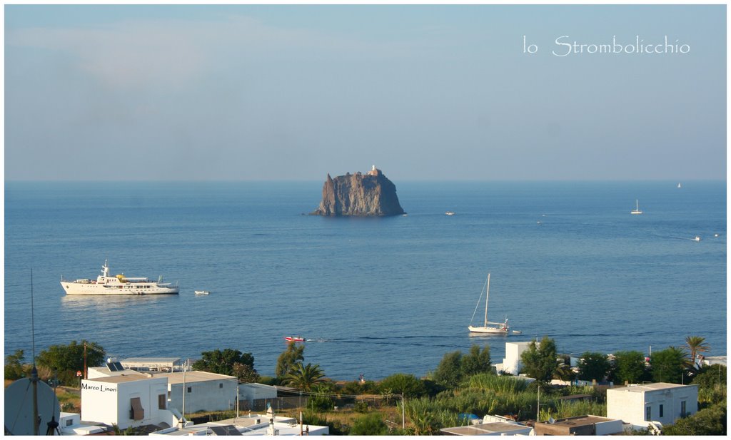 Lo Strombolicchio visto da Stromboli by Marco Linori