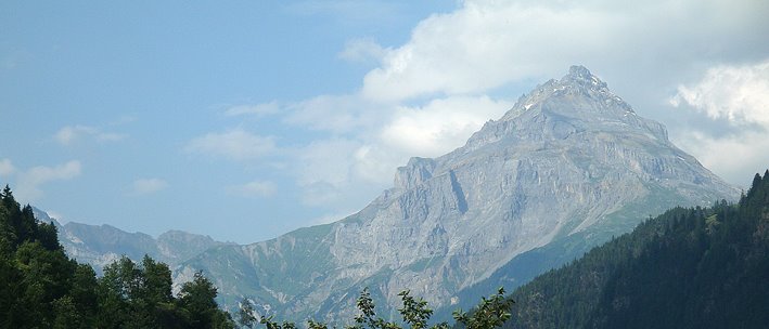 Big mountain resting in a warm evening. by jaimefinazzi