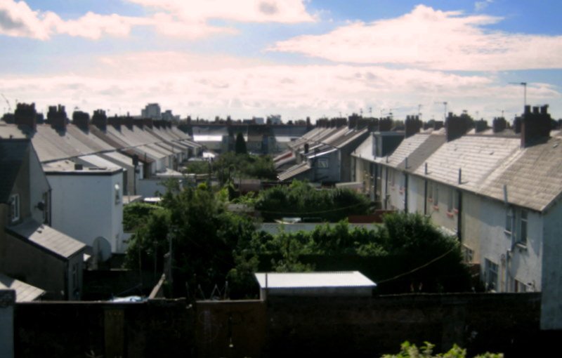 Grangetown back gardens by somersmith