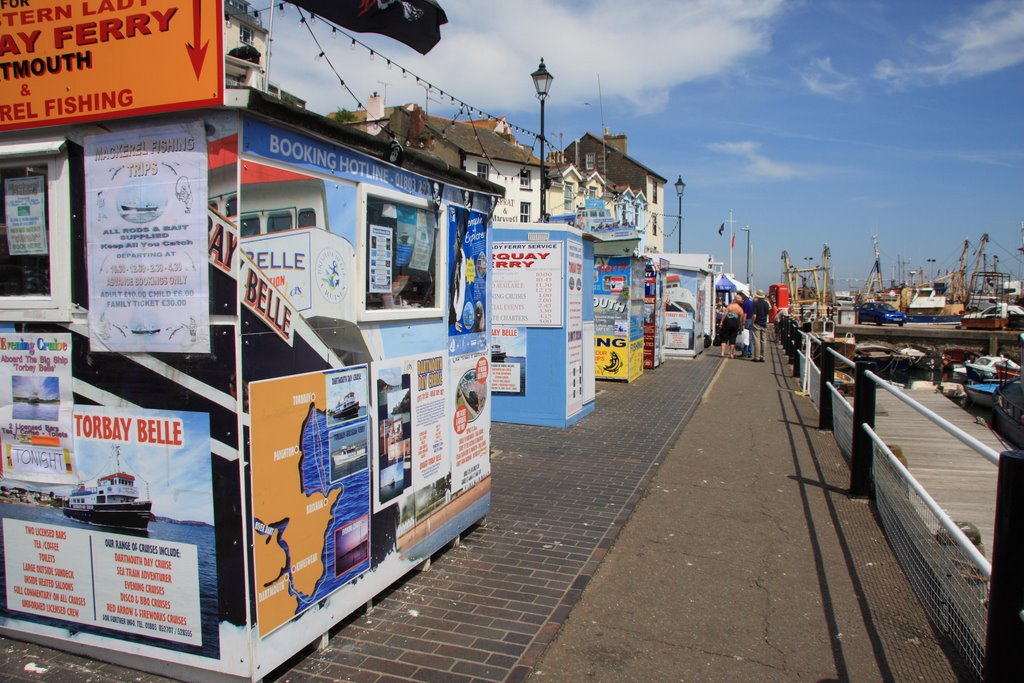 Booking kiosks @Brixham harbour by Steve Whittaker