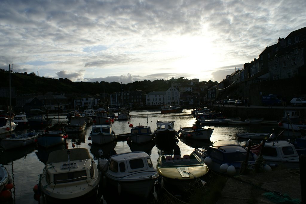 Mevagissey at sunset by Anniese