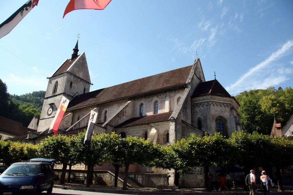 Kirche in Saint-Ursanne by Samuel Fausch