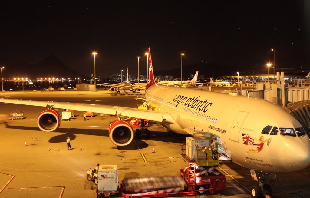 Virgin Atlantic A340-600 Emmeline Heaney At Chep Lak Kok Airport by Faintlightofdawn