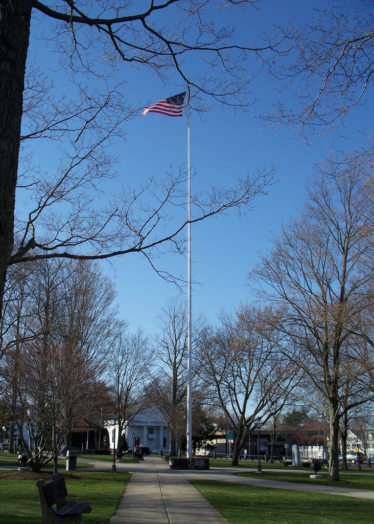 Flag on Common, Foxborough, MA by dlholt