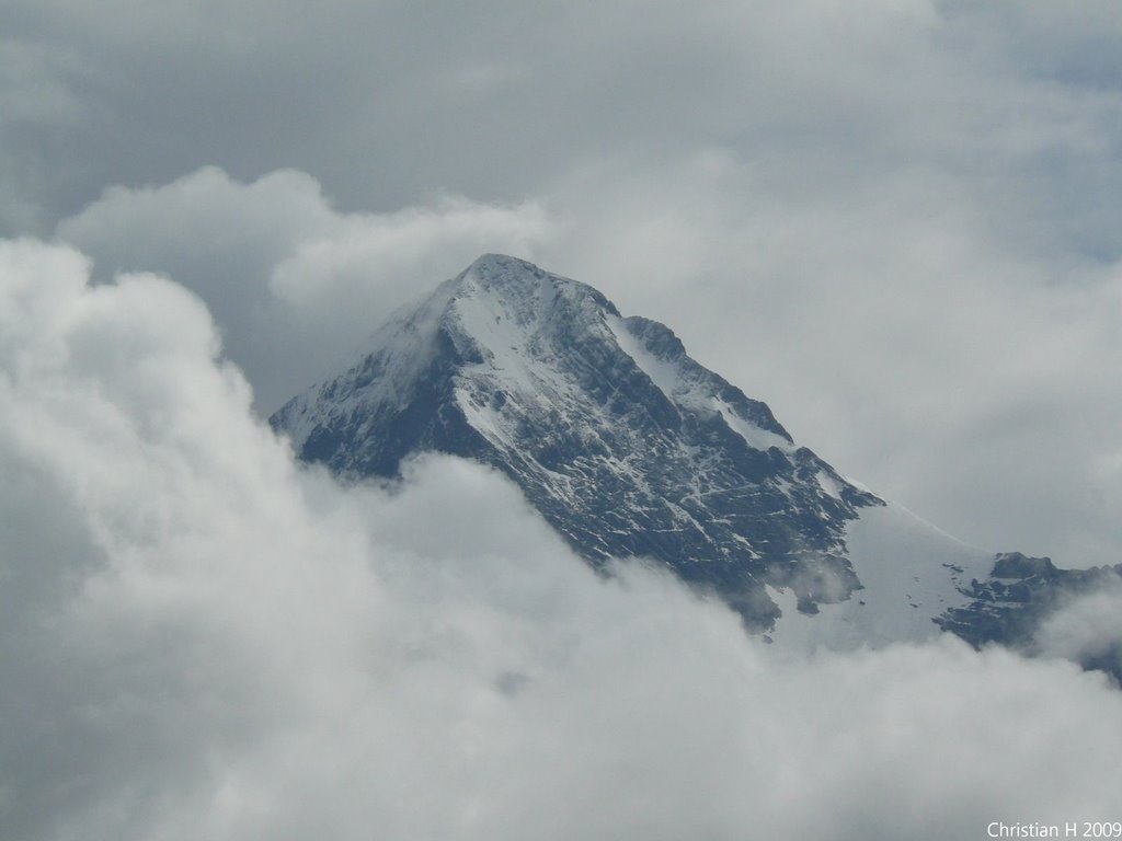 Eiger in Wolken by Christian H