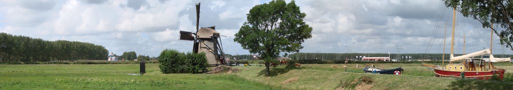 Doeshofmolen panorama, Leiderdorp by Carel van der Lippe